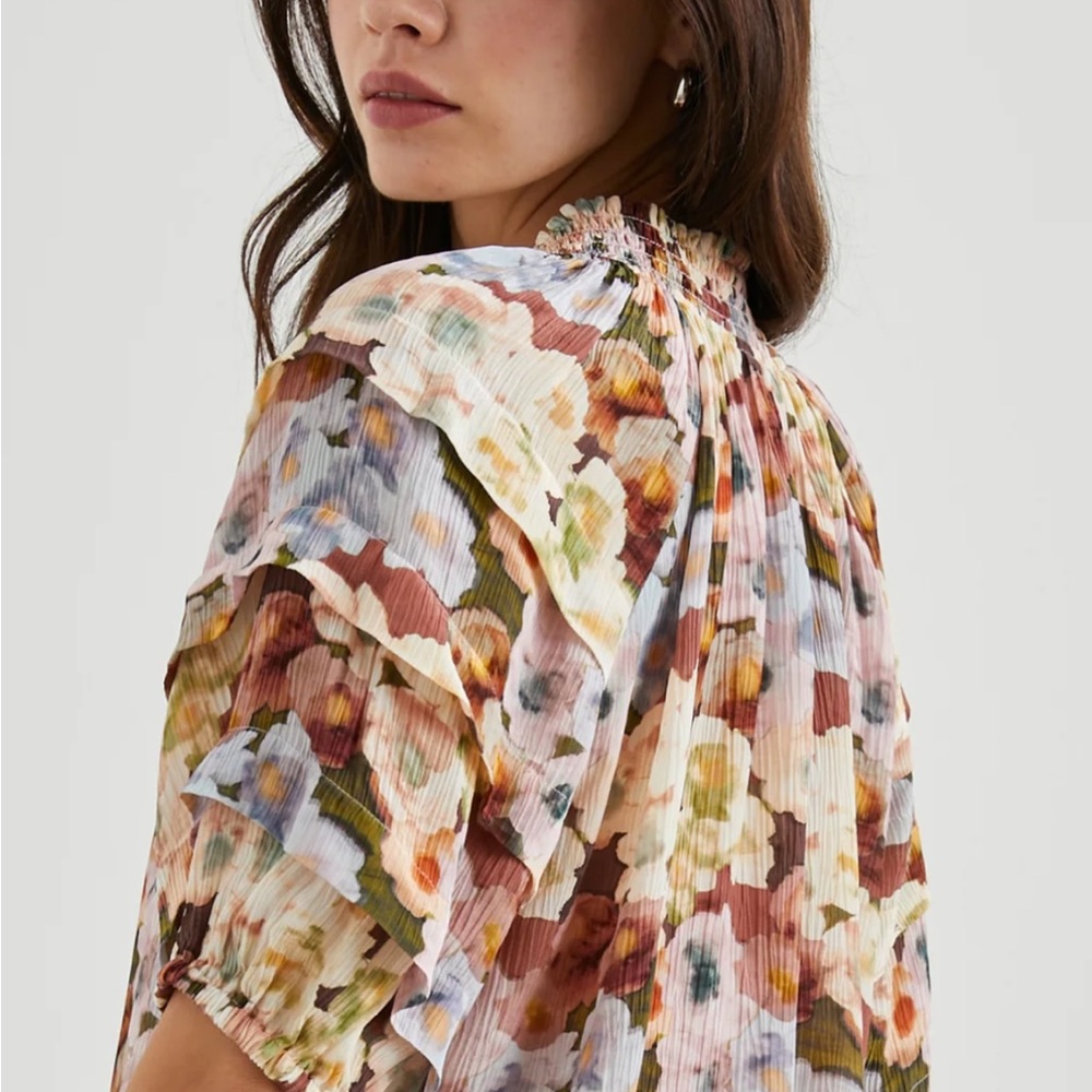 Rails Multicolor Floral Ruffle Blouse - Picture 5 of 7